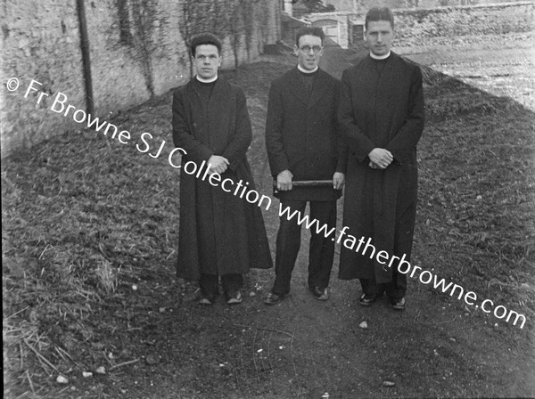 REV BROTHER ANTHONY MCSHEA ON VOW DAY WITH BROTHERS FALLON S.J. & KEARNEY S.J.